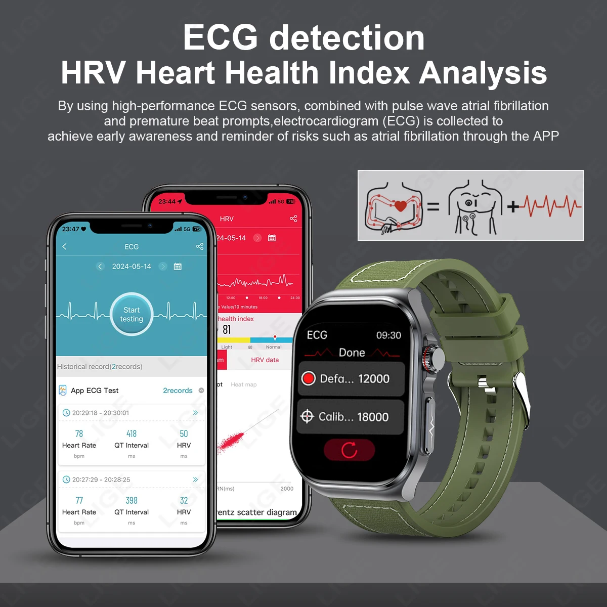 LIGE AMOLED Smart Watch ET585 Men ECG Blood Compositoin Health Monitoring Bluetooth Call Women Sports Fitness Tracker Smartwatch
LIGE AMOLED Smart Watch ET585 Men ECG Blood Compositoin Health Monitoring Bluetooth Call Women Sports Fitness Tracker Smartwatch