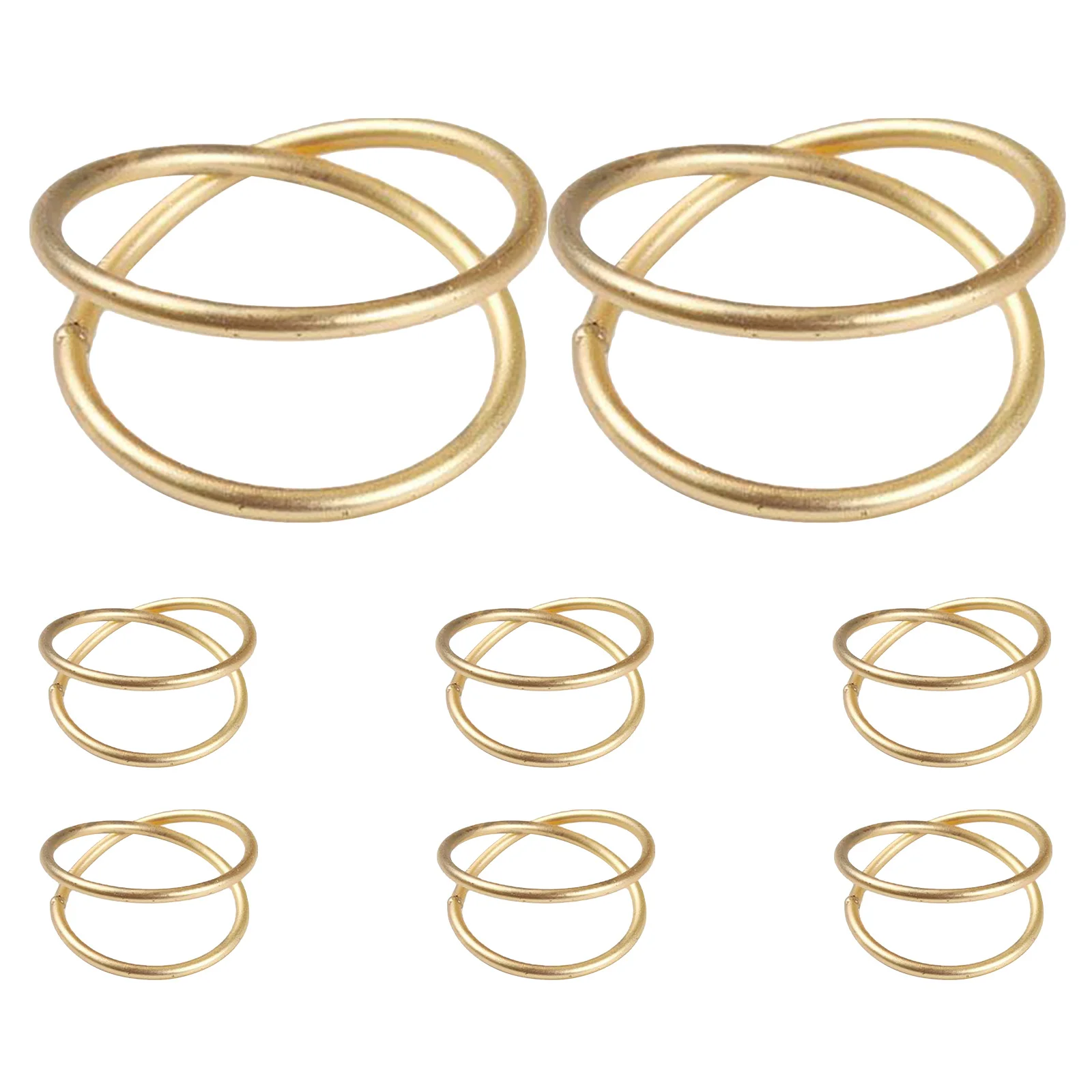 8Pcs Napkin Rings Metal Matte Rose Gold Double Ring Design Elegant Table Setting Rings for Wedding Party Restaurant Decor
8Pcs Napkin Rings Metal Matte Rose Gold Double Ring Design Elegant Table Setting Rings for Wedding Party Restaurant Decor