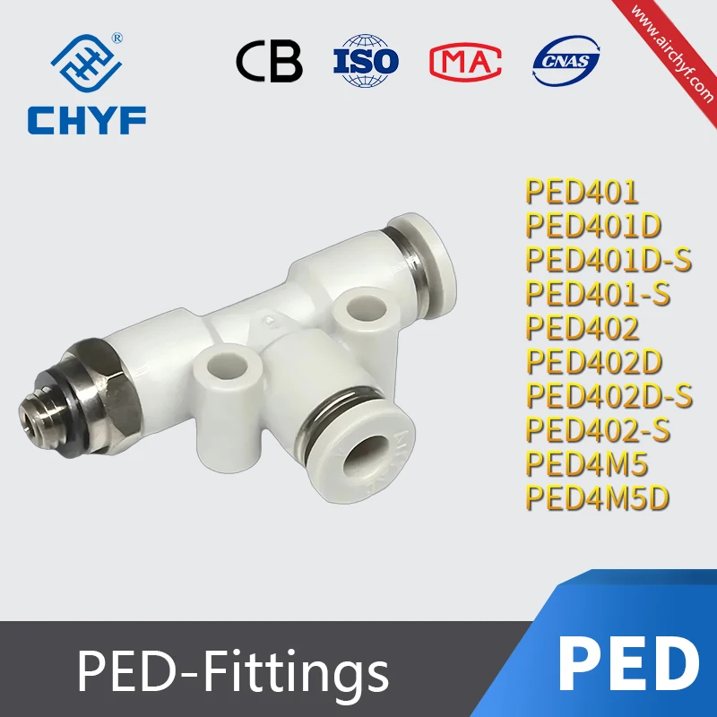 Airtac -type PED Series one-touch fittings PED-4-6-8-10-12
Airtac -type PED Series one-touch fittings PED-4-6-8-10-12