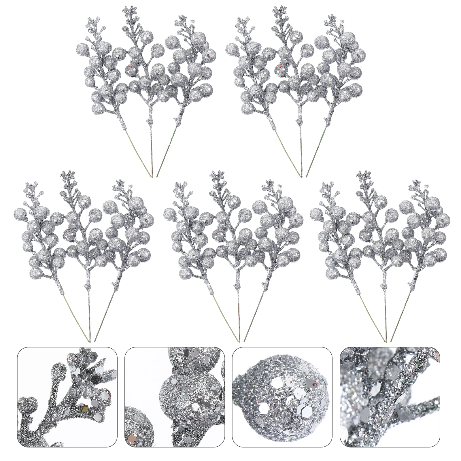 15pcs Artificial Branches Natural Holly Berries Christmas Tree Wreath Centerpiece Banquet Decoration Fake Berry Stems Simulation
15pcs Artificial Branches Natural Holly Berries Christmas Tree Wreath Centerpiece Banquet Decoration Fake Berry Stems Simulation