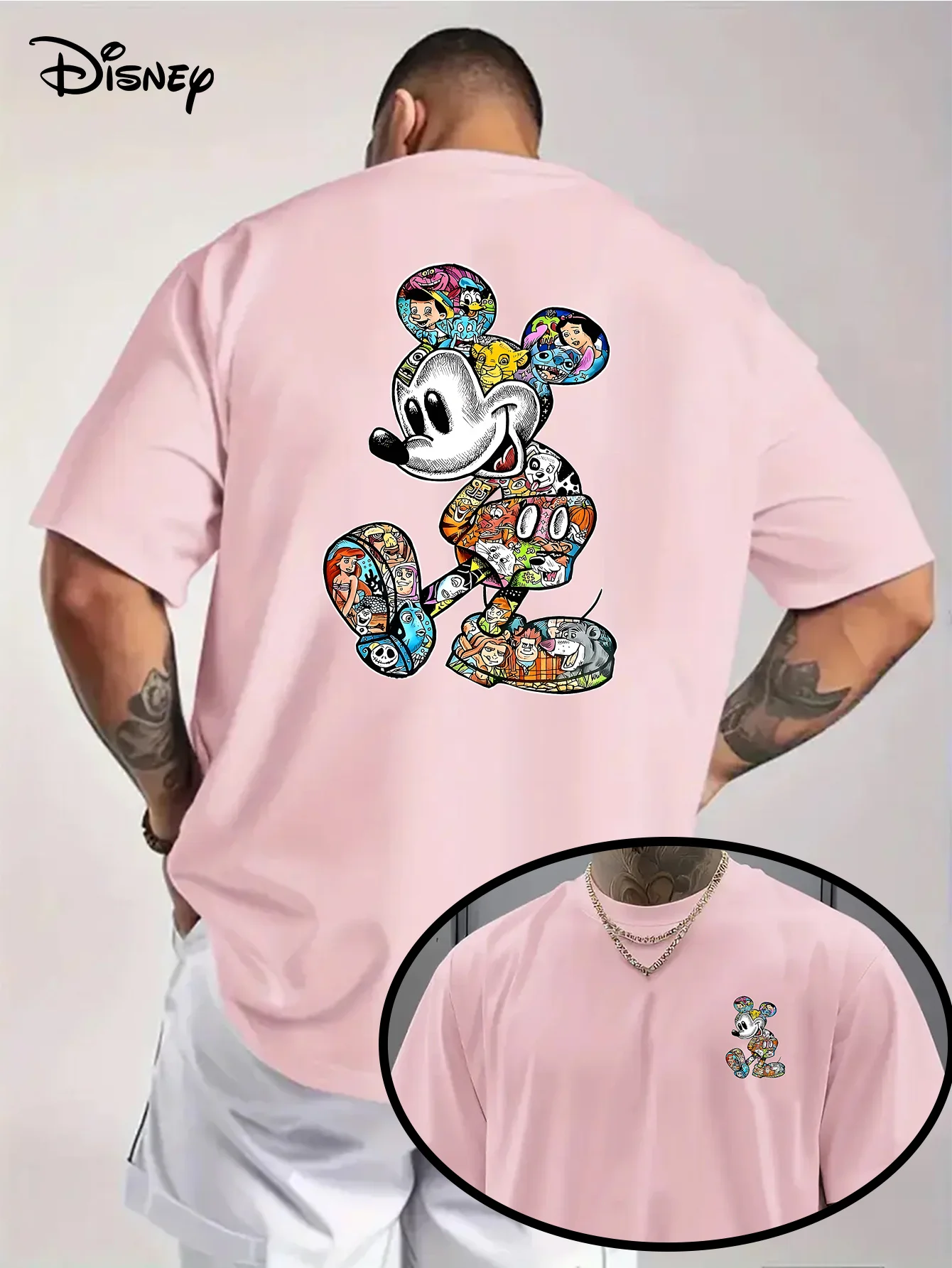 Disney 2026, новая модная мужская футболка с Микки Маусом, женская хлопковая футболка, повседневный топ, уличная одежда, большая дышащая футболка с короткими рукавами
Disney 2026, новая модная мужская футболка с Микки Маусом, женская хлопковая футболка, повседневный топ, уличная одежда, большая дышащая футболка с короткими рукавами