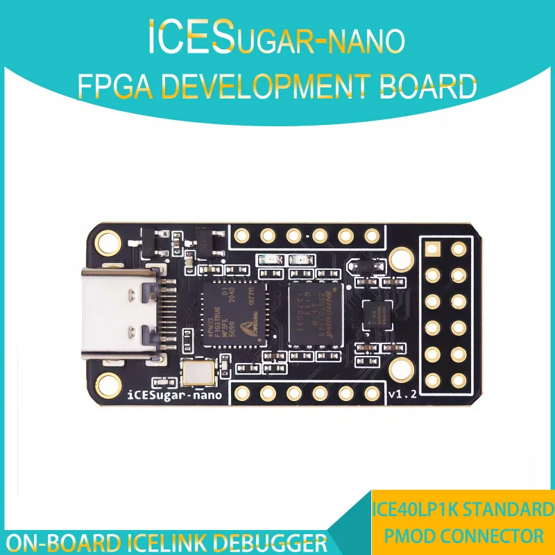 Плата разработки iCESugar-nano FPGA с открытым исходным кодом RISC-V iCE40LP1k Стандартный разъем PMOD
Плата разработки iCESugar-nano FPGA с открытым исходным кодом RISC-V iCE40LP1k Стандартный разъем PMOD