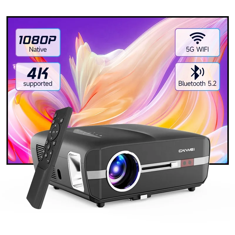 4K Support Projector With Wifi Bluetooth Portable Projectors Outdoor Home Movie Proyector Compatible With Laptop, Smartphone
4K Support Projector With Wifi Bluetooth Portable Projectors Outdoor Home Movie Proyector Compatible With Laptop, Smartphone