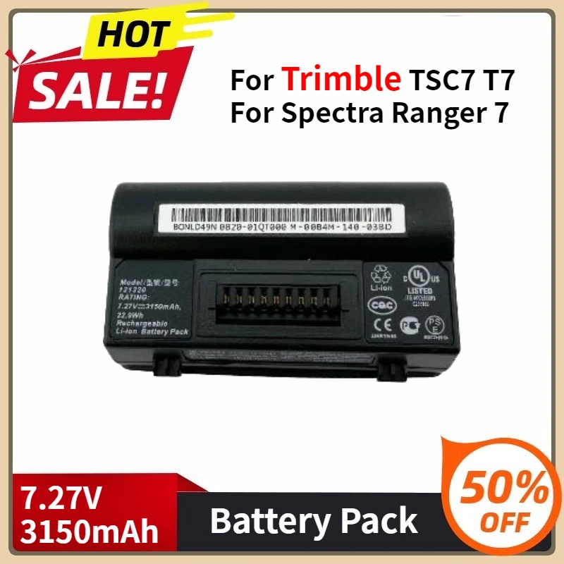 TSC7 Rechargeable Battery for Trimble TSC7 T7 for Spectra Ranger 7 7.27V 3150mAh Battery
TSC7 Rechargeable Battery for Trimble TSC7 T7 for Spectra Ranger 7 7.27V 3150mAh Battery