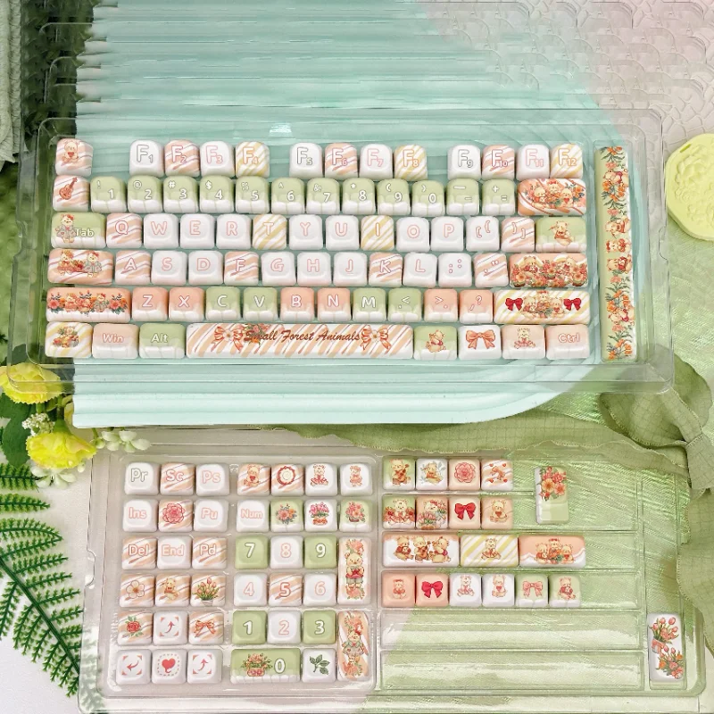 Music bear personality round cute small fresh mechanical keyboard cross universal keycap
Music bear personality round cute small fresh mechanical keyboard cross universal keycap