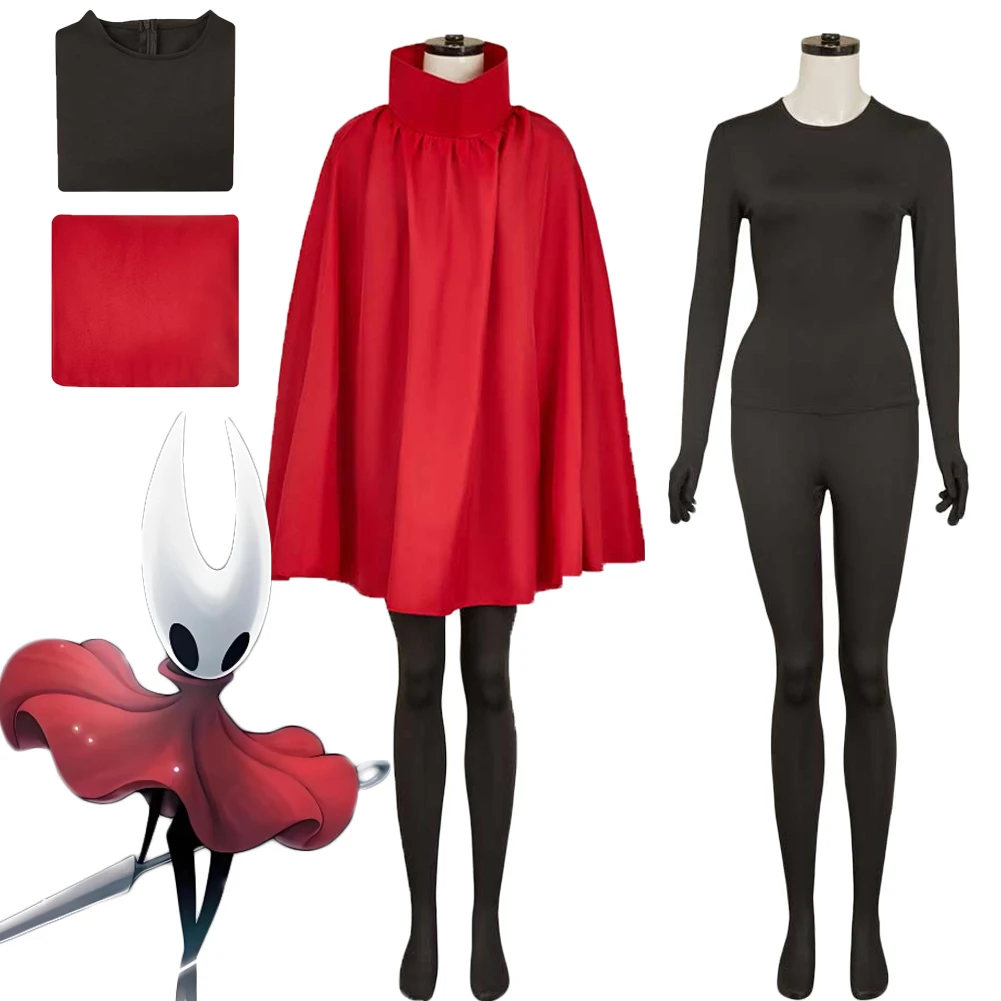 Игра Silksong of Hollow Knight Hornet Косплей Красный Плащ Пальто Костюм Черный Комбинезон Одежда Костюмы Хэллоуин Карнавальный Вечерние Комплект
Игра Silksong of Hollow Knight Hornet Косплей Красный Плащ Пальто Костюм Черный Комбинезон Одежда Костюмы Хэллоуин Карнавальный Вечерние Комплект