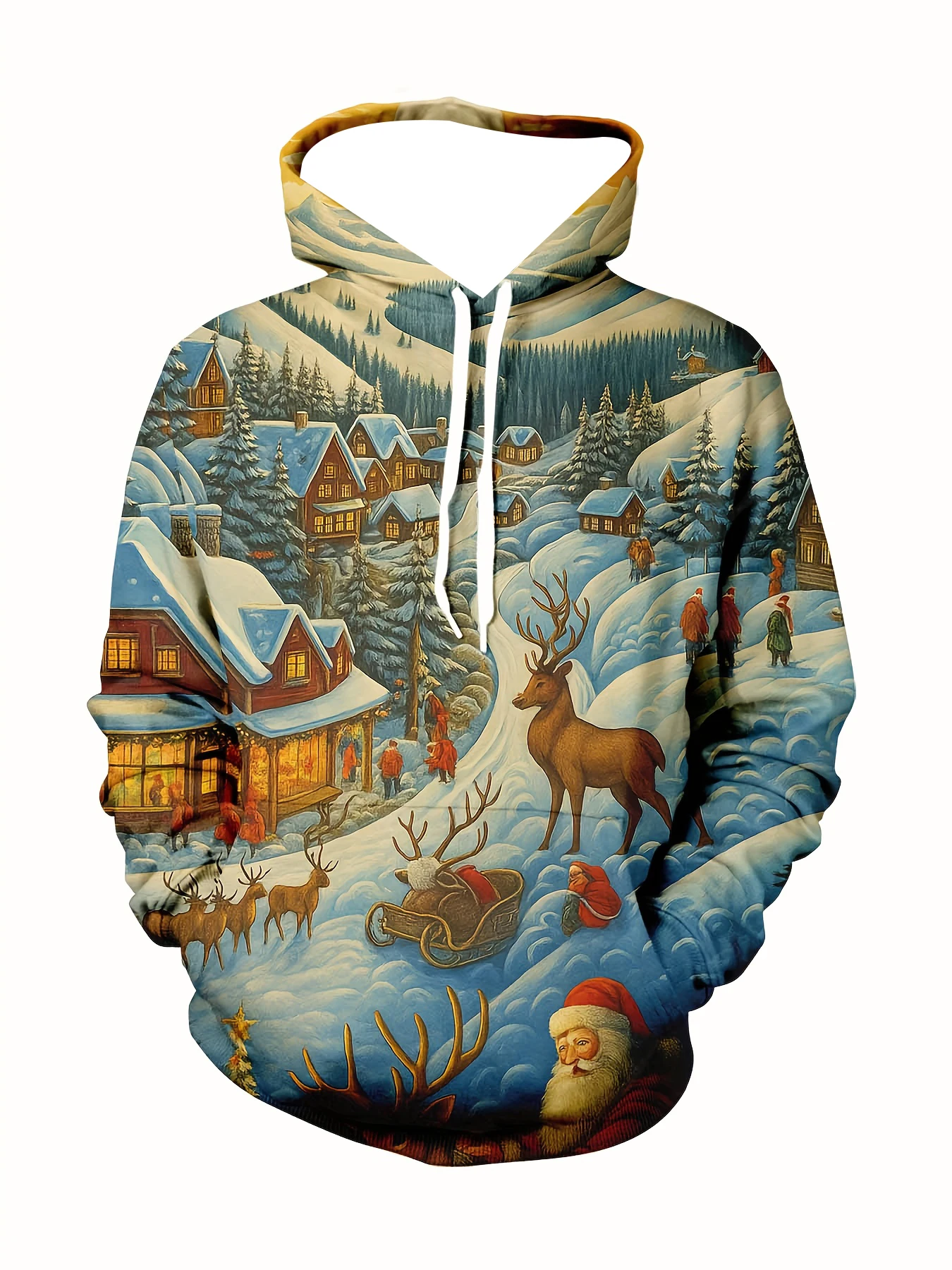 Повседневный пуловер с оленями, всесезонный свитер с круглым вырезом на Рождество, детская толстовка с капюшоном, мужская и женская толстовка, детская толстовка
Повседневный пуловер с оленями, всесезонный свитер с круглым вырезом на Рождество, детская толстовка с капюшоном, мужская и женская толстовка, детская толстовка