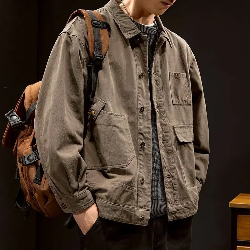 Retro casual denim jacket for men in autumn trendy brand loose large size top American workwear jacket spring and autumn y2k top
Retro casual denim jacket for men in autumn trendy brand loose large size top American workwear jacket spring and autumn y2k top