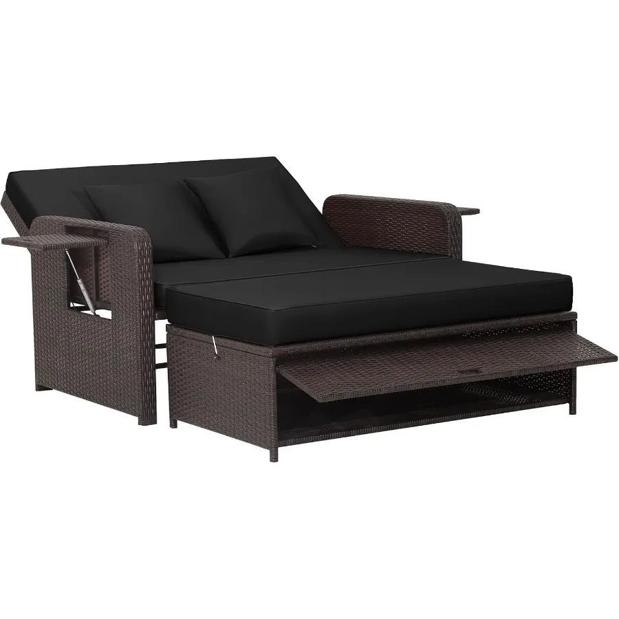 Комплект кушетки из ротанга Tangkula для патио с плетеным двухместным диваном, многоцелевым османским выдвижным боковым подносом, 4-уровневая регулируемая спинка
Комплект кушетки из ротанга Tangkula для патио с плетеным двухместным диваном, многоцелевым османским выдвижным боковым подносом, 4-уровневая регулируемая спинка