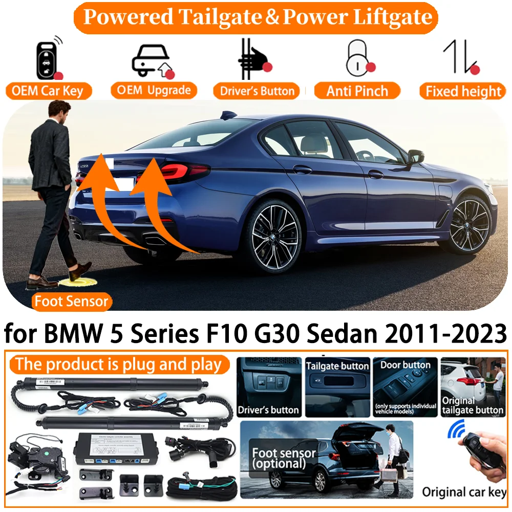 Smart Powered Tailgate Automatic Electric Tail Gate Lifting Control Lifting Trunk for BMW 5 Series F10 G30 Sedan 2011-2023
Smart Powered Tailgate Automatic Electric Tail Gate Lifting Control Lifting Trunk for BMW 5 Series F10 G30 Sedan 2011-2023
