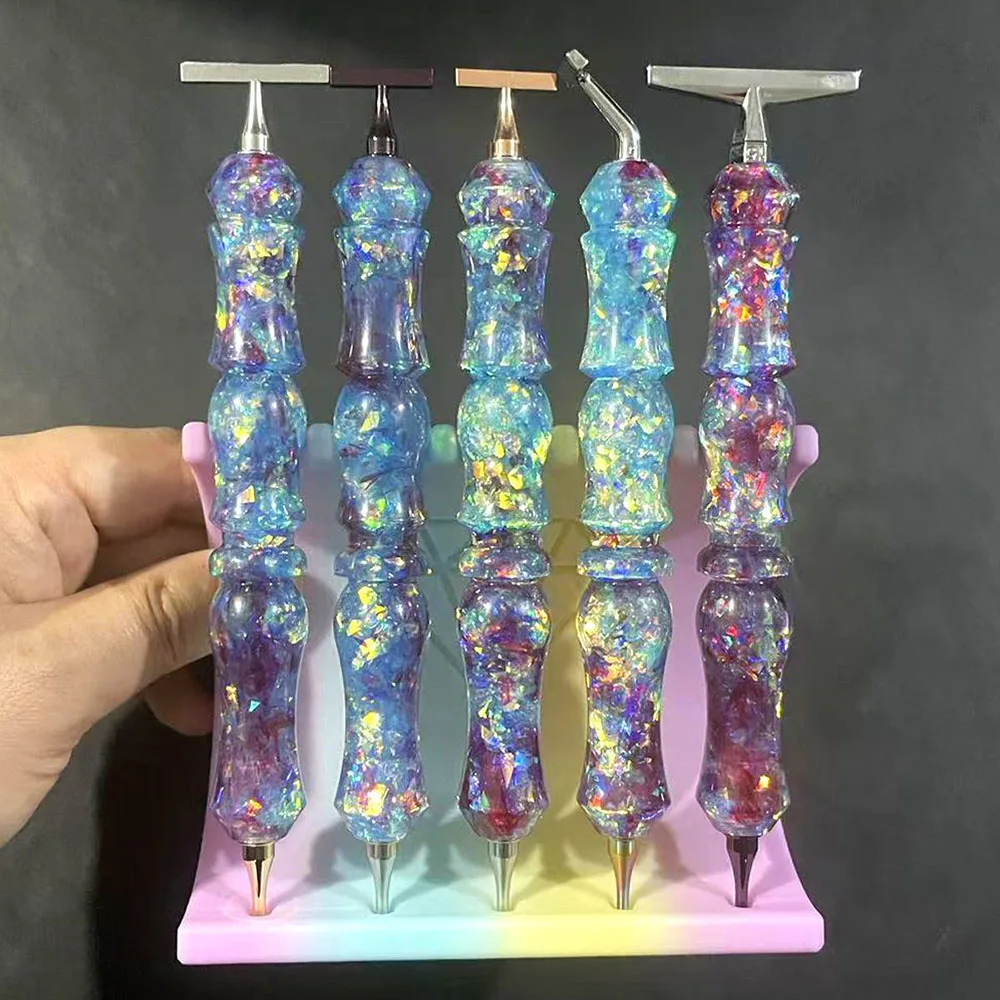 5D Shiny Glitter Flakes Diamond Painting Pen Ergonomic Resin Threaded Point Drill Pen DIY Diamond Art Tools Accessories
5D Shiny Glitter Flakes Diamond Painting Pen Ergonomic Resin Threaded Point Drill Pen DIY Diamond Art Tools Accessories