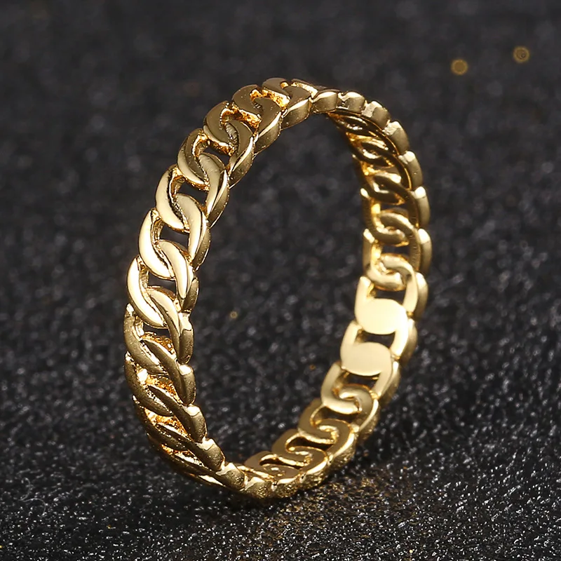 New smooth trend ring couple ring gold-plated personality simple versatile ring accessories men and women
New smooth trend ring couple ring gold-plated personality simple versatile ring accessories men and women