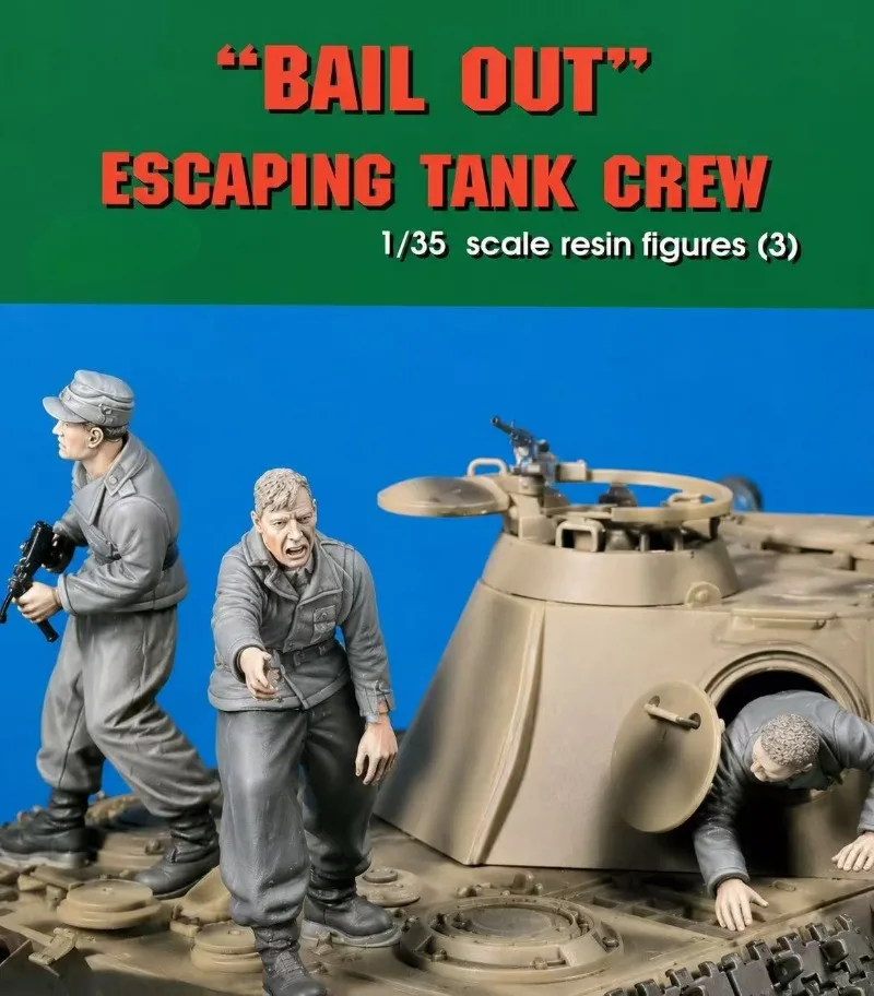 1/35 Scale Die Cast Resin Figure Model Kit Tank Soldier 3 Man Historical Miniature Statue Unassembled and Unpainted Diorama Toy
1/35 Scale Die Cast Resin Figure Model Kit Tank Soldier 3 Man Historical Miniature Statue Unassembled and Unpainted Diorama Toy