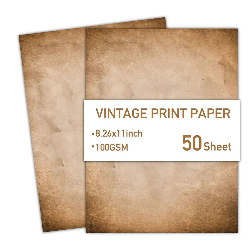 50 Sheets Vintage Stationery Writing Paper Simple Drawing Paper Literary Scrapbook Letter Paper Thicker Classical Printing Paper
50 Sheets Vintage Stationery Writing Paper Simple Drawing Paper Literary Scrapbook Letter Paper Thicker Classical Printing Paper