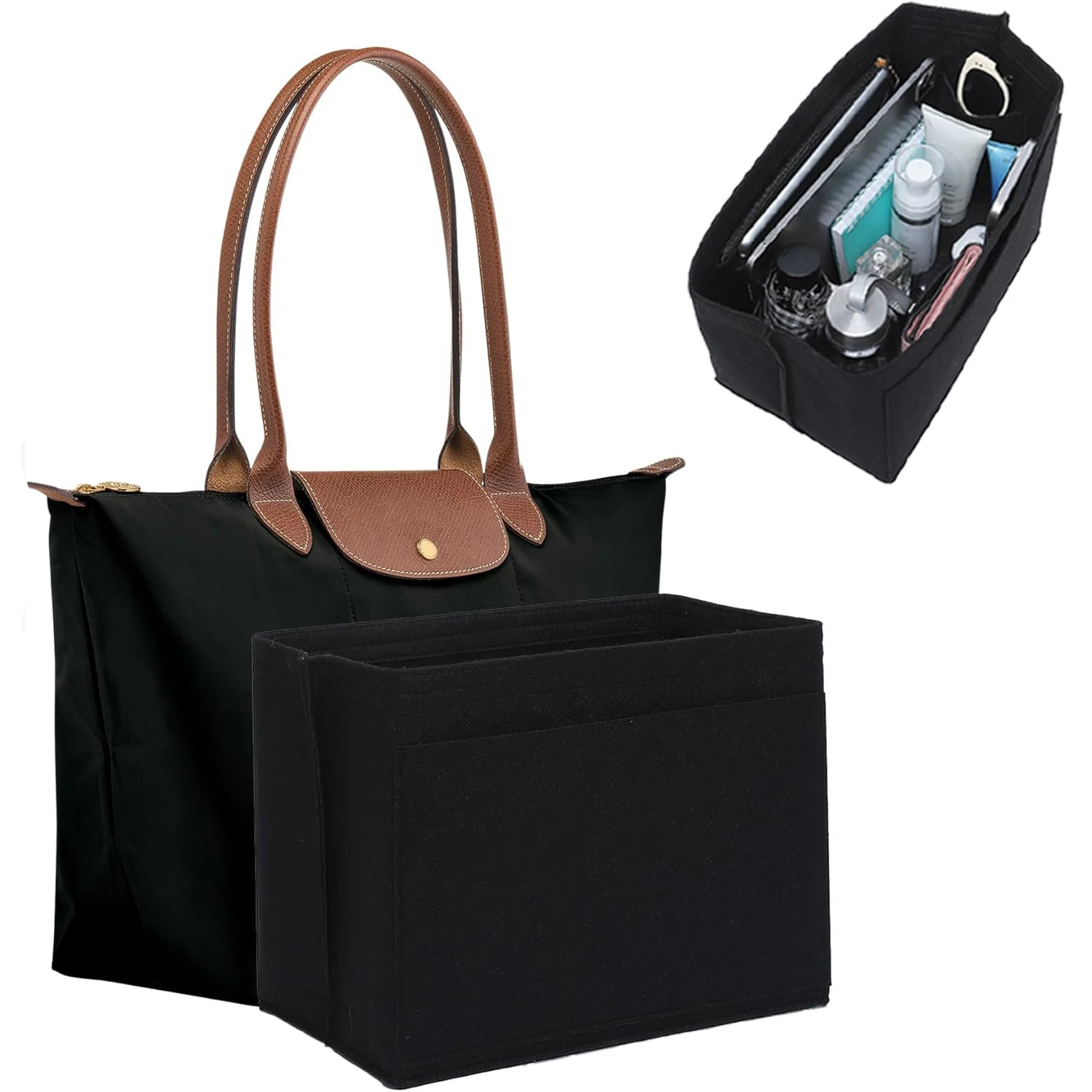 Войлочный органайзер-вкладыш для сумок Longchamp Le Pliage S/M/L, аксессуары для сумок
Войлочный органайзер-вкладыш для сумок Longchamp Le Pliage S/M/L, аксессуары для сумок