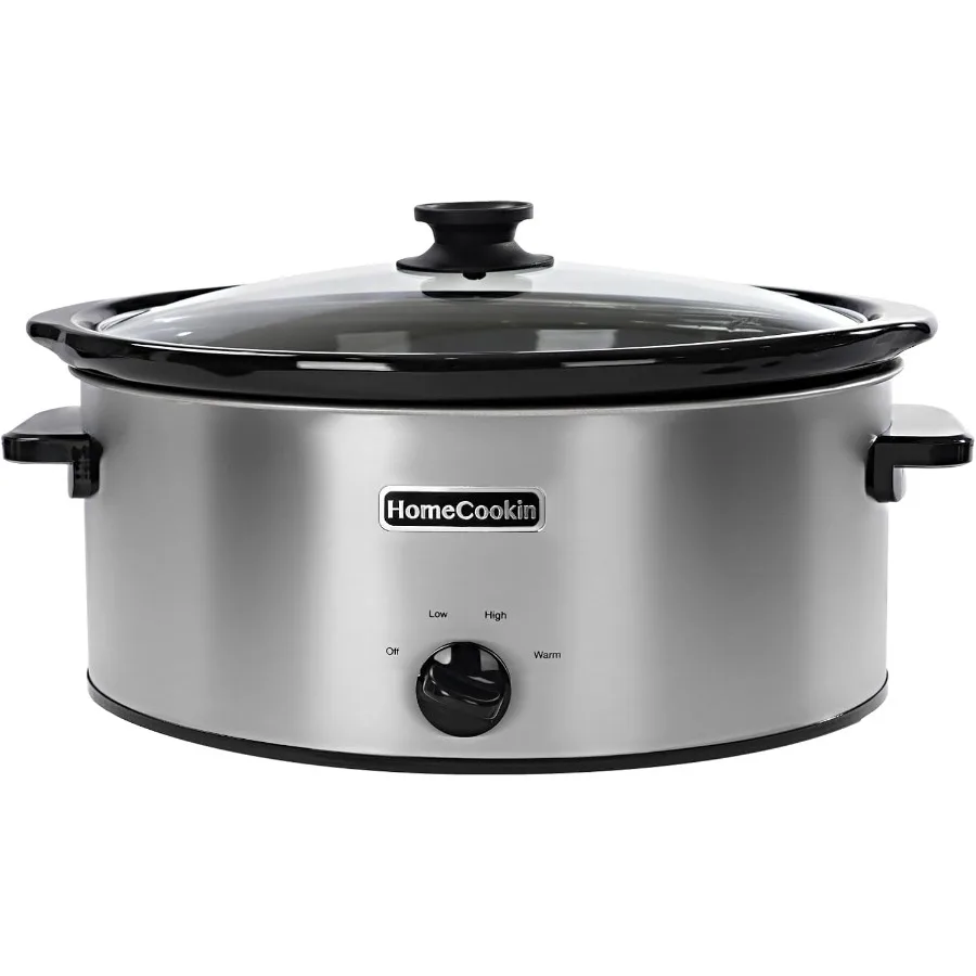 7 Quart Oval Manual Slow Cooker with Stainless Steel Construction and 3 Cooking Settings Ideal for Home Meal Preparation Extend
7 Quart Oval Manual Slow Cooker with Stainless Steel Construction and 3 Cooking Settings Ideal for Home Meal Preparation Extend