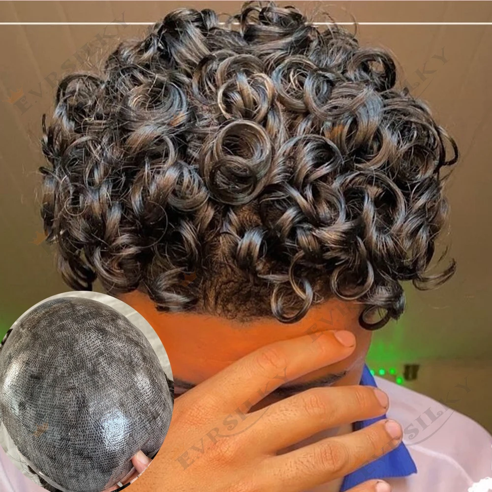 20mm Curly 100% HumanHair Full Thin Skin Mens Toupee Super Durable Hairpiece Black Grey Cool Brown Hair System Natural Frontline
20mm Curly 100% HumanHair Full Thin Skin Mens Toupee Super Durable Hairpiece Black Grey Cool Brown Hair System Natural Frontline