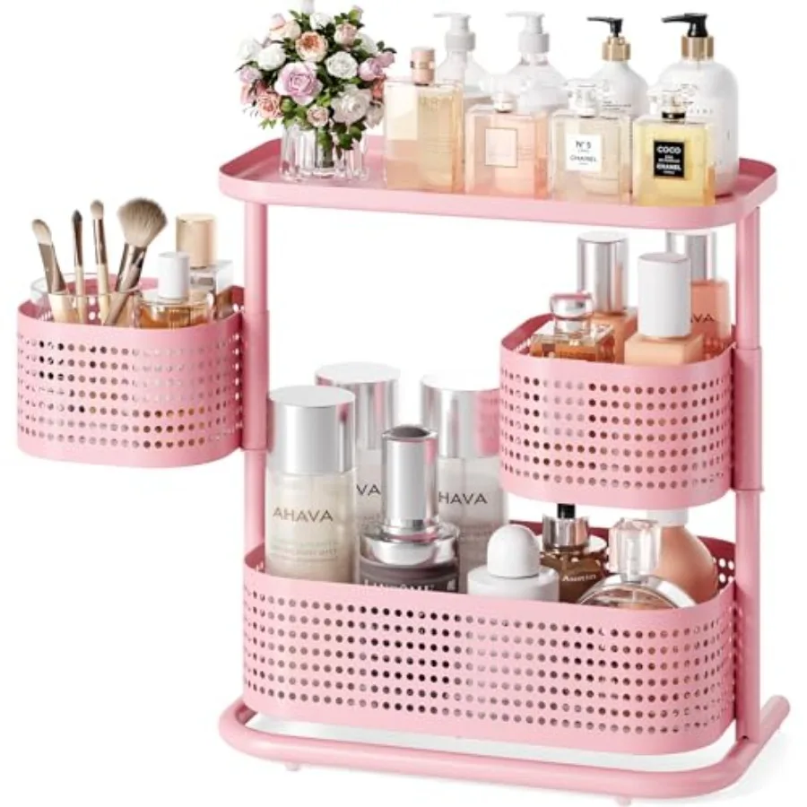 3 Tier Bathroom Counter Organizer, Rotating Makeup Organizer for Vanity, Perfume and Skincare Standing Shelf, Vanity Tray for B
3 Tier Bathroom Counter Organizer, Rotating Makeup Organizer for Vanity, Perfume and Skincare Standing Shelf, Vanity Tray for B