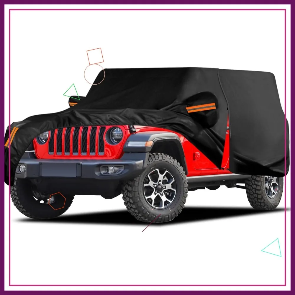 Waterproof Car Cover for Jeep Wrangler 4 Door 2006-2025 with Zipper, All-Weather Protection
Waterproof Car Cover for Jeep Wrangler 4 Door 2006-2025 with Zipper, All-Weather Protection