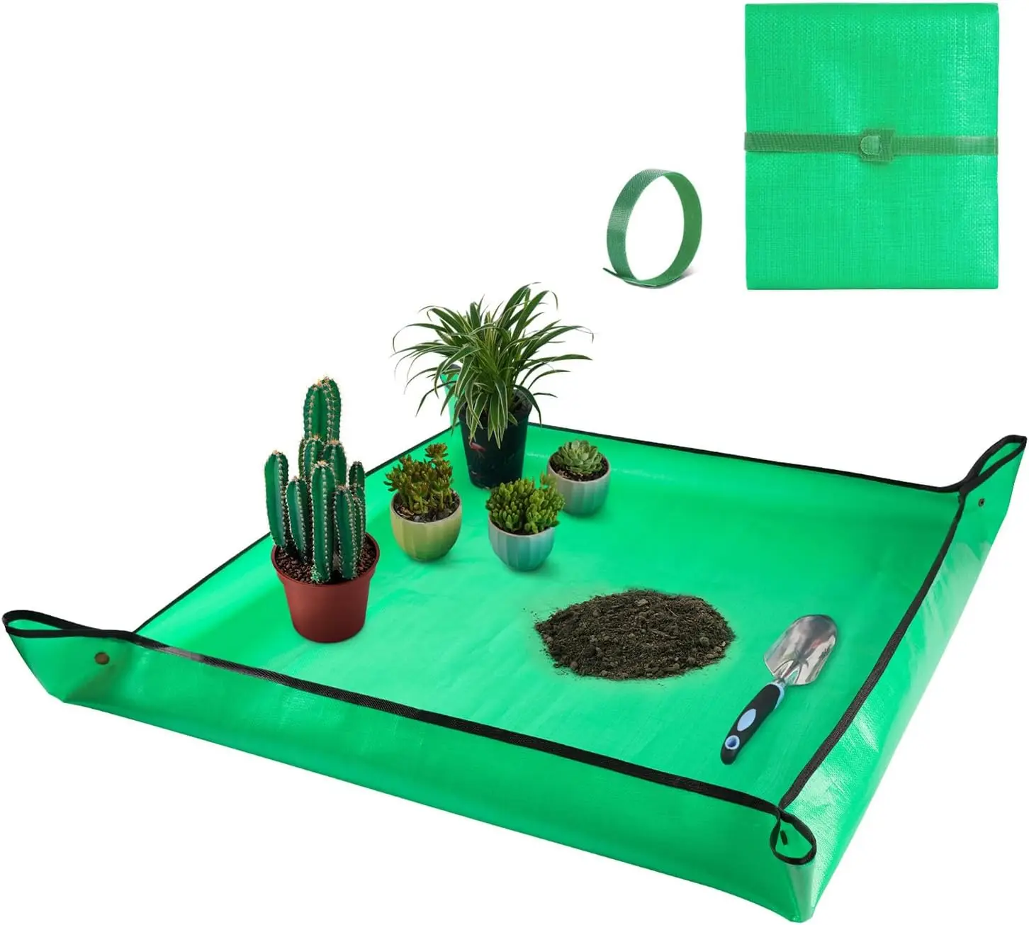 Extra Large Waterproof Potting Mat for Indoor Plant Transplanting, 39.5x39.5 Inch Square Repotting Tray for Dirt Control
Extra Large Waterproof Potting Mat for Indoor Plant Transplanting, 39.5x39.5 Inch Square Repotting Tray for Dirt Control