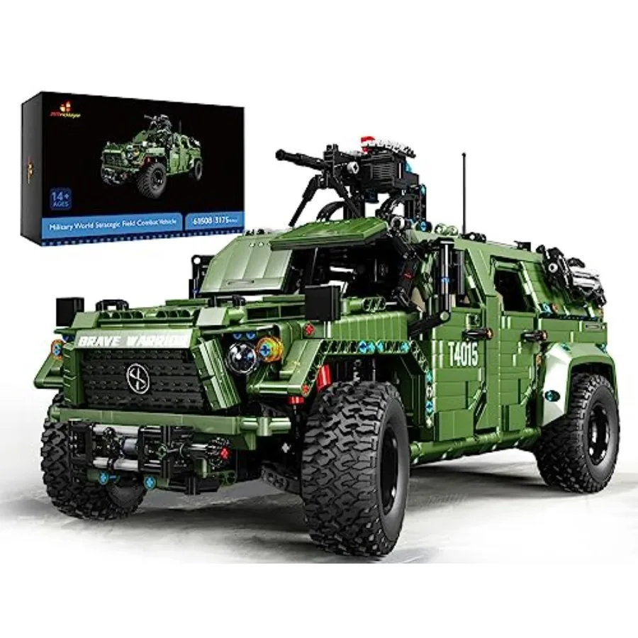 Military Cars Building Sets 61508 Army Off-Road Vehicle Warrior Combat Model Truck ABS Plastic Camo Green High-Detail Modular D
Military Cars Building Sets 61508 Army Off-Road Vehicle Warrior Combat Model Truck ABS Plastic Camo Green High-Detail Modular D