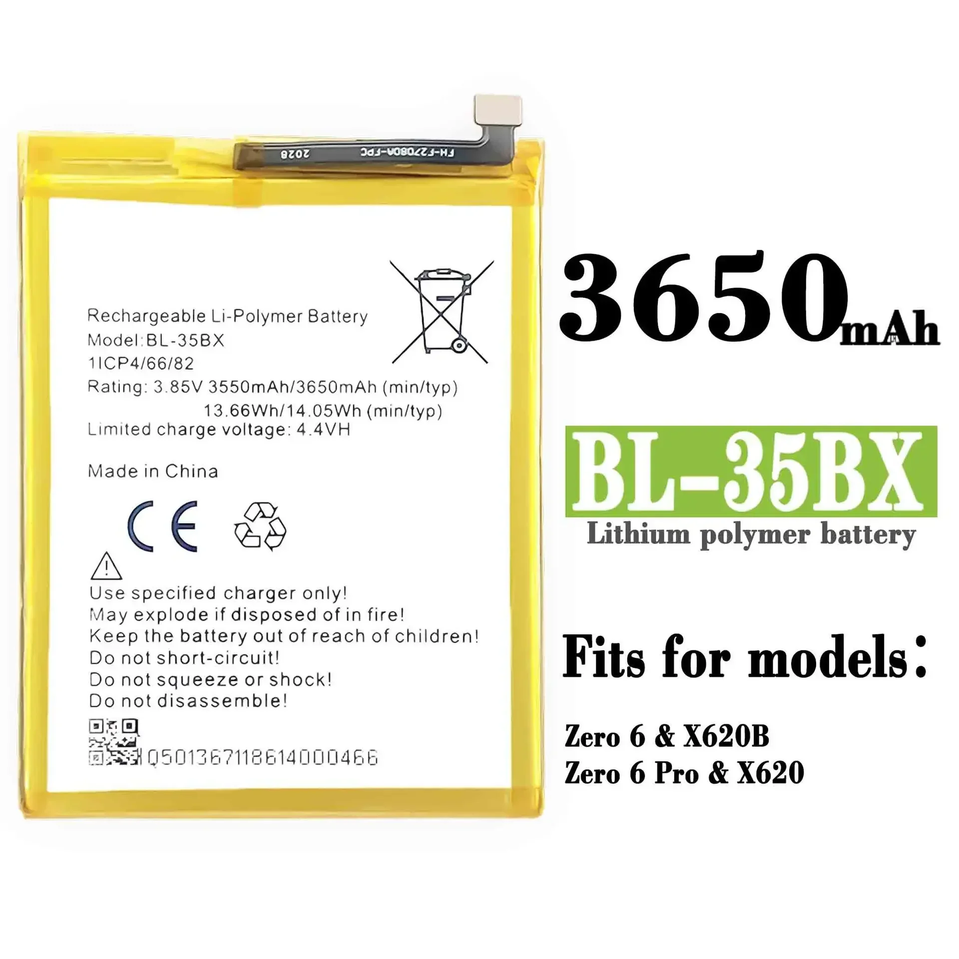 3650mAh High Quality Replacement Battery For Infinix X620 BL-35BX Mobile Phone Large Capacity Built-in Battery
3650mAh High Quality Replacement Battery For Infinix X620 BL-35BX Mobile Phone Large Capacity Built-in Battery