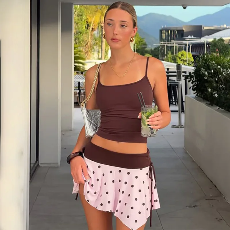 Tuularose Summer Ruffle Skirt 2 Piece Set Sexy Camisole Top Vintage Print Skirt Set Fashion Y2k Party Streetwear Women Dress Set
Tuularose Summer Ruffle Skirt 2 Piece Set Sexy Camisole Top Vintage Print Skirt Set Fashion Y2k Party Streetwear Women Dress Set