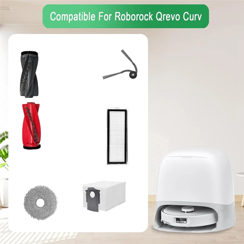 A07F-For Roborock Qrevo Curv Vacuum Cleaner Replacement Parts Main Side Brush Hepa Filter Mop Cloth Dust Bags
A07F-For Roborock Qrevo Curv Vacuum Cleaner Replacement Parts Main Side Brush Hepa Filter Mop Cloth Dust Bags