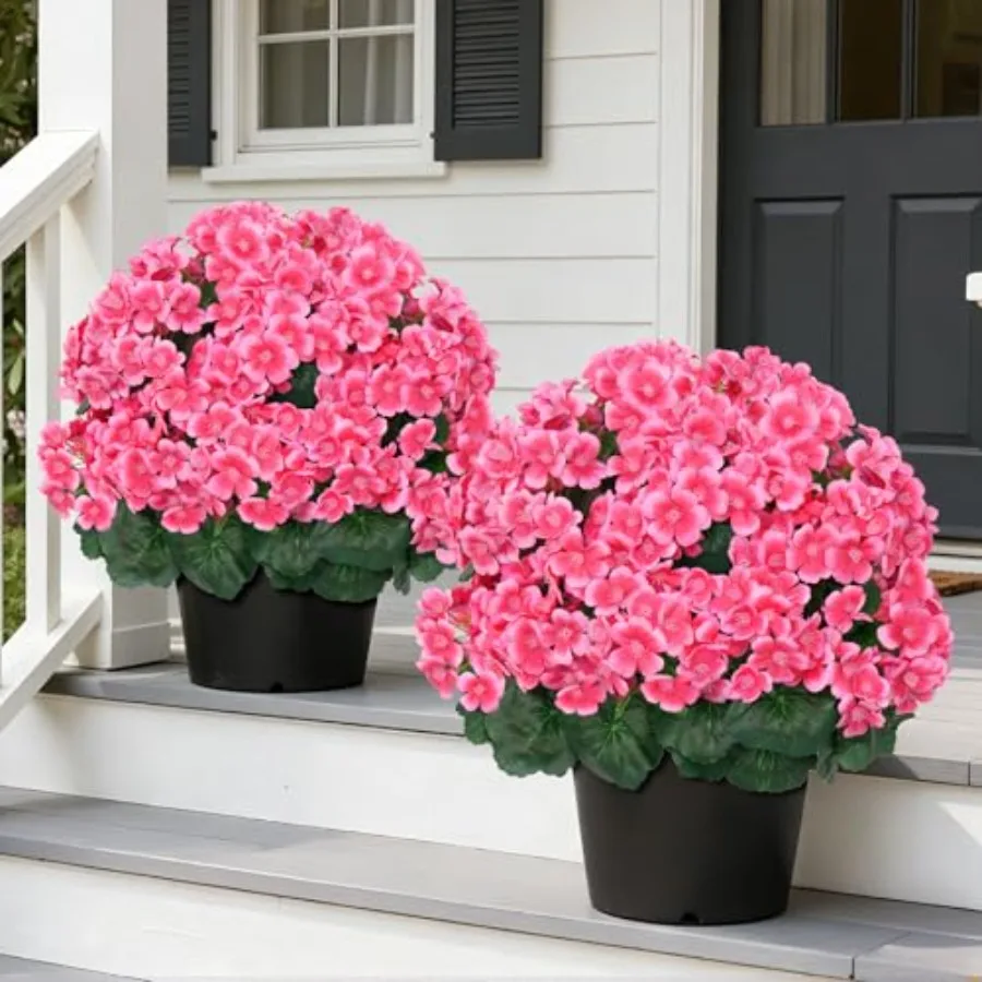 Artificial Plants Flowers Topiary Ball for Outdoor, 2 Pack Fake Silk Crabapple Flower Plant Bushes, UV Resistant Realistic Plan
Artificial Plants Flowers Topiary Ball for Outdoor, 2 Pack Fake Silk Crabapple Flower Plant Bushes, UV Resistant Realistic Plan
