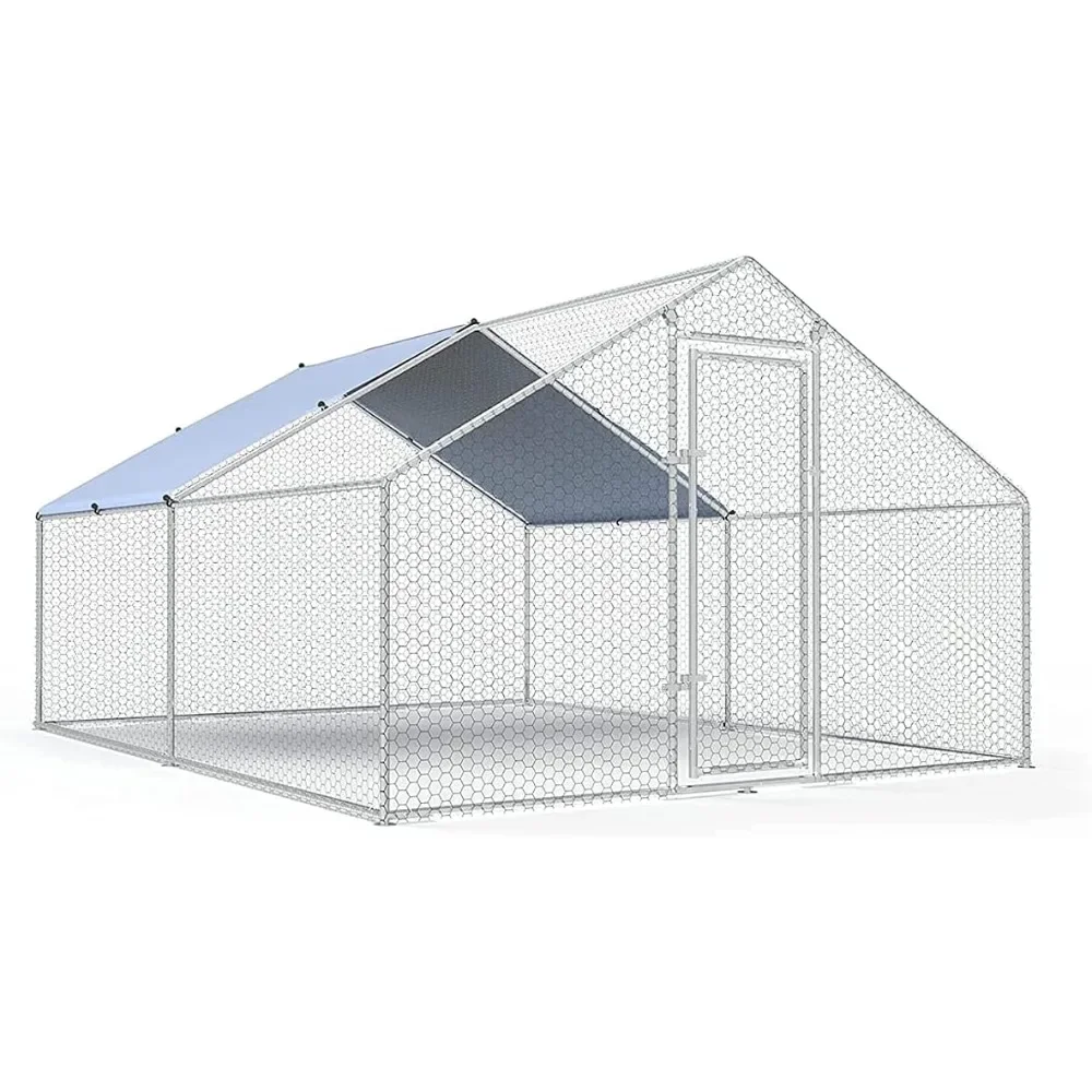 Large Metal Chicken Coop Walk-in Poultry Cage Chicken Run Pen Dog Kennel Duck House with Waterproof and Anti-Ultraviolet Cover
Large Metal Chicken Coop Walk-in Poultry Cage Chicken Run Pen Dog Kennel Duck House with Waterproof and Anti-Ultraviolet Cover