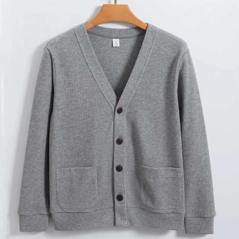 Men's Cotton Loose V Neck Knit Sweater Cardigan Jacket Casual Non Iron High Quality Comfortable Button Sweater Coat
Men's Cotton Loose V Neck Knit Sweater Cardigan Jacket Casual Non Iron High Quality Comfortable Button Sweater Coat