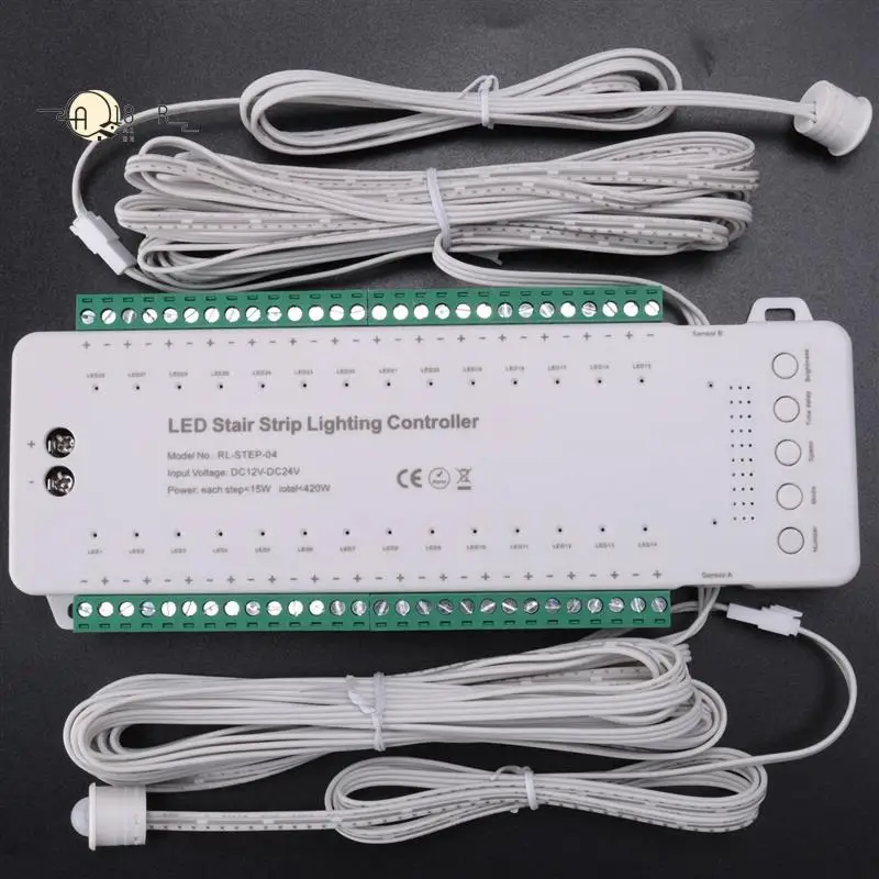 A18R -28CH Intelligent Sensor Stair Light Controller DC12V-DC24V Stair Step Light Controller LED Strip Dimmer
A18R -28CH Intelligent Sensor Stair Light Controller DC12V-DC24V Stair Step Light Controller LED Strip Dimmer