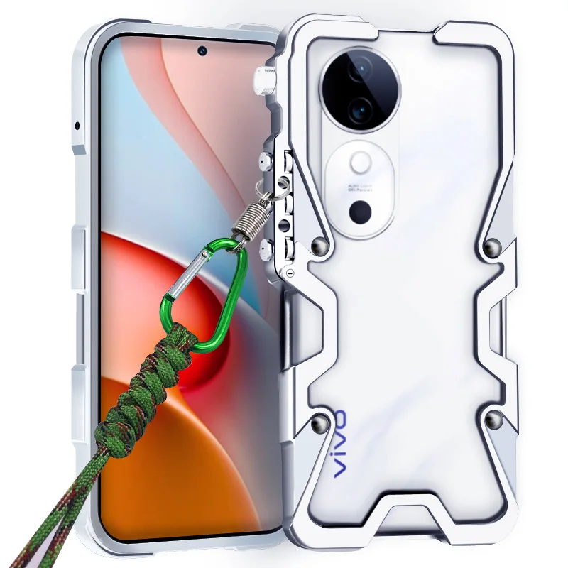 Luxury Armor Metal Aluminum Phone Bumper For Vivo S50 S30 S20 S19 S18 S17 S16 Pro Cover Mechanical Purely Handmade Skull Case
Luxury Armor Metal Aluminum Phone Bumper For Vivo S50 S30 S20 S19 S18 S17 S16 Pro Cover Mechanical Purely Handmade Skull Case