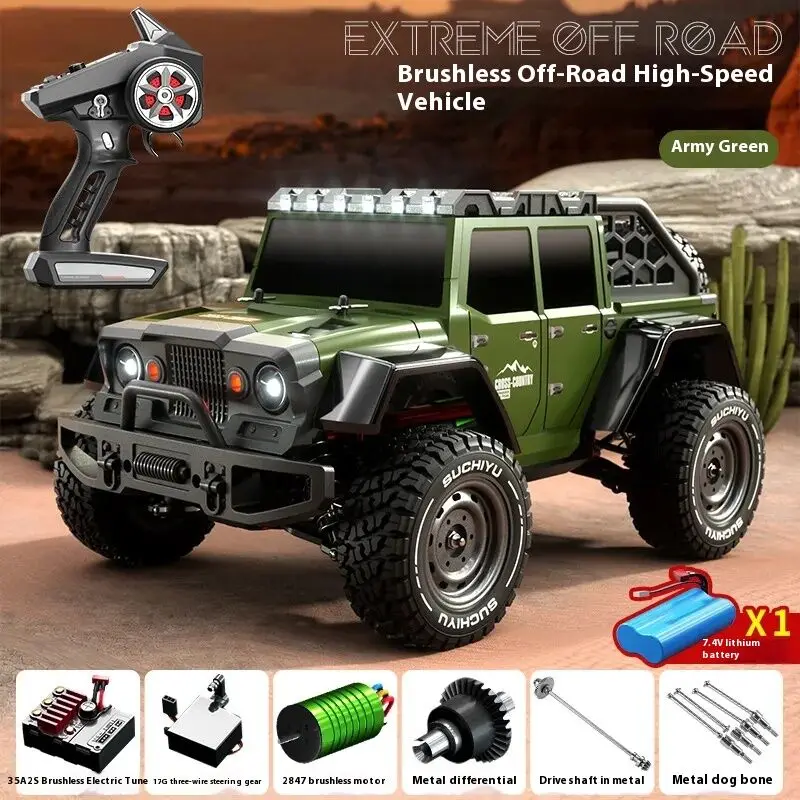 Remote Control Dellin Quick Drive Universal Scale Four-Wheel Drive Brushless Big Foot Off-Road Car Highspeed Rc Vehicle Boy
Remote Control Dellin Quick Drive Universal Scale Four-Wheel Drive Brushless Big Foot Off-Road Car Highspeed Rc Vehicle Boy