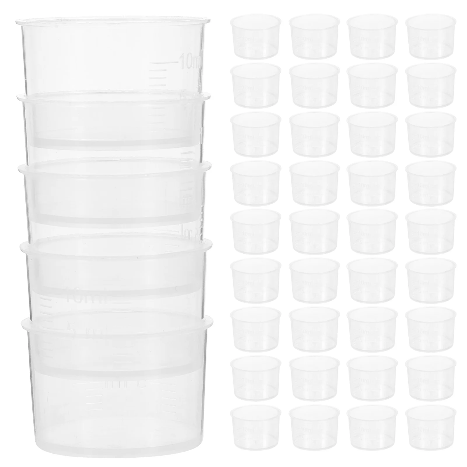100 Pcs Plastic Measuring Cup Liquid Food Scale Measure Clear Cups Medicine for Liquids Reusable Ml Measureing
100 Pcs Plastic Measuring Cup Liquid Food Scale Measure Clear Cups Medicine for Liquids Reusable Ml Measureing