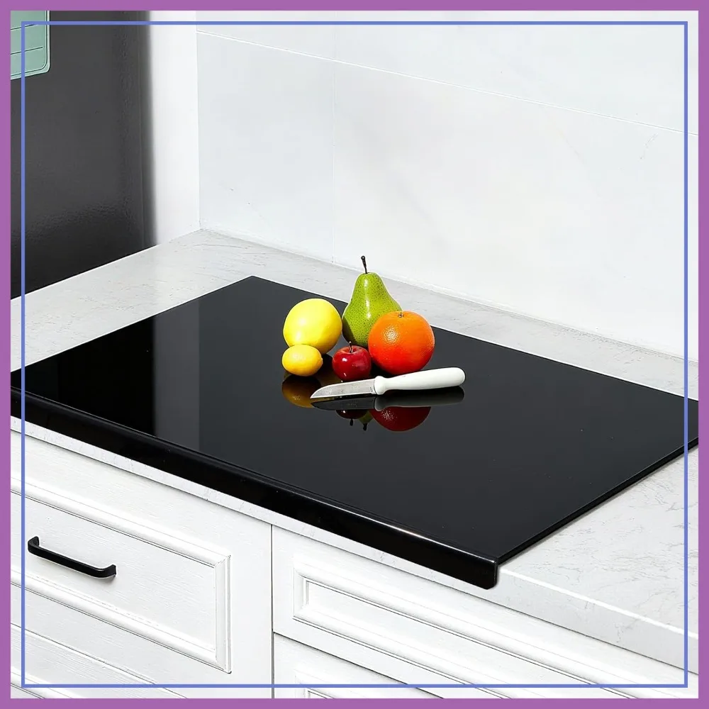 Large Acrylic Cutting Board with Lip, 30"L x 20"W, Non-Slip, Shatter Resistant, Black, for Kitchen Countertop Protector
Large Acrylic Cutting Board with Lip, 30"L x 20"W, Non-Slip, Shatter Resistant, Black, for Kitchen Countertop Protector