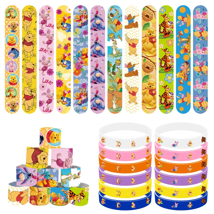 Winnie the Pooh Party Favors Slap Bracelet Silicone Wristbands Winnie Party Decorations Supplies Christmas Stocking Fillers
Winnie the Pooh Party Favors Slap Bracelet Silicone Wristbands Winnie Party Decorations Supplies Christmas Stocking Fillers