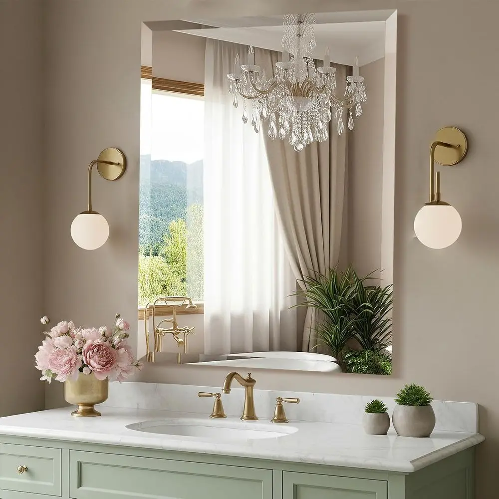 30x36 Inch elWall Mirror with 1" Beveled Edge, elRecMirror or Bathroom, Vanity, Living Room
30x36 Inch elWall Mirror with 1" Beveled Edge, elRecMirror or Bathroom, Vanity, Living Room
