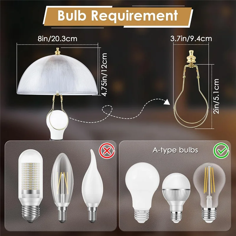 Чехлы для ламп, комплект из 4 зажимов на абажуре, крышка для лампы типа A, высота 8 дюймов, диаметр X 4 1/4 дюйма для декора в стиле деко для голого цвета
Чехлы для ламп, комплект из 4 зажимов на абажуре, крышка для лампы типа A, высота 8 дюймов, диаметр X 4 1/4 дюйма для декора в стиле деко для голого цвета