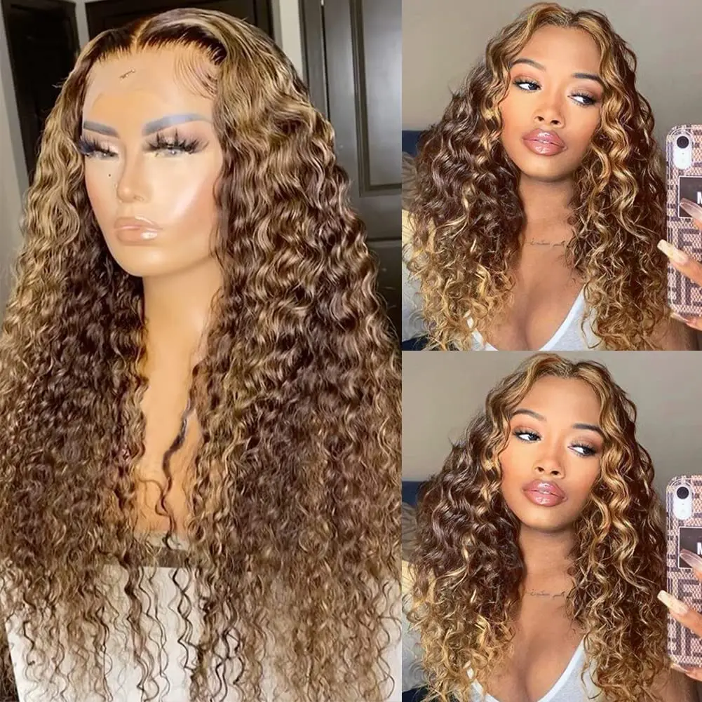 30 inch Highlight 13x6 hd Lace Frontal Wig Human Hair Deep Wave Ombre 13x4 Lace Front Wig P4/27 Highlight Ombre Human Hair Wigs
30 inch Highlight 13x6 hd Lace Frontal Wig Human Hair Deep Wave Ombre 13x4 Lace Front Wig P4/27 Highlight Ombre Human Hair Wigs