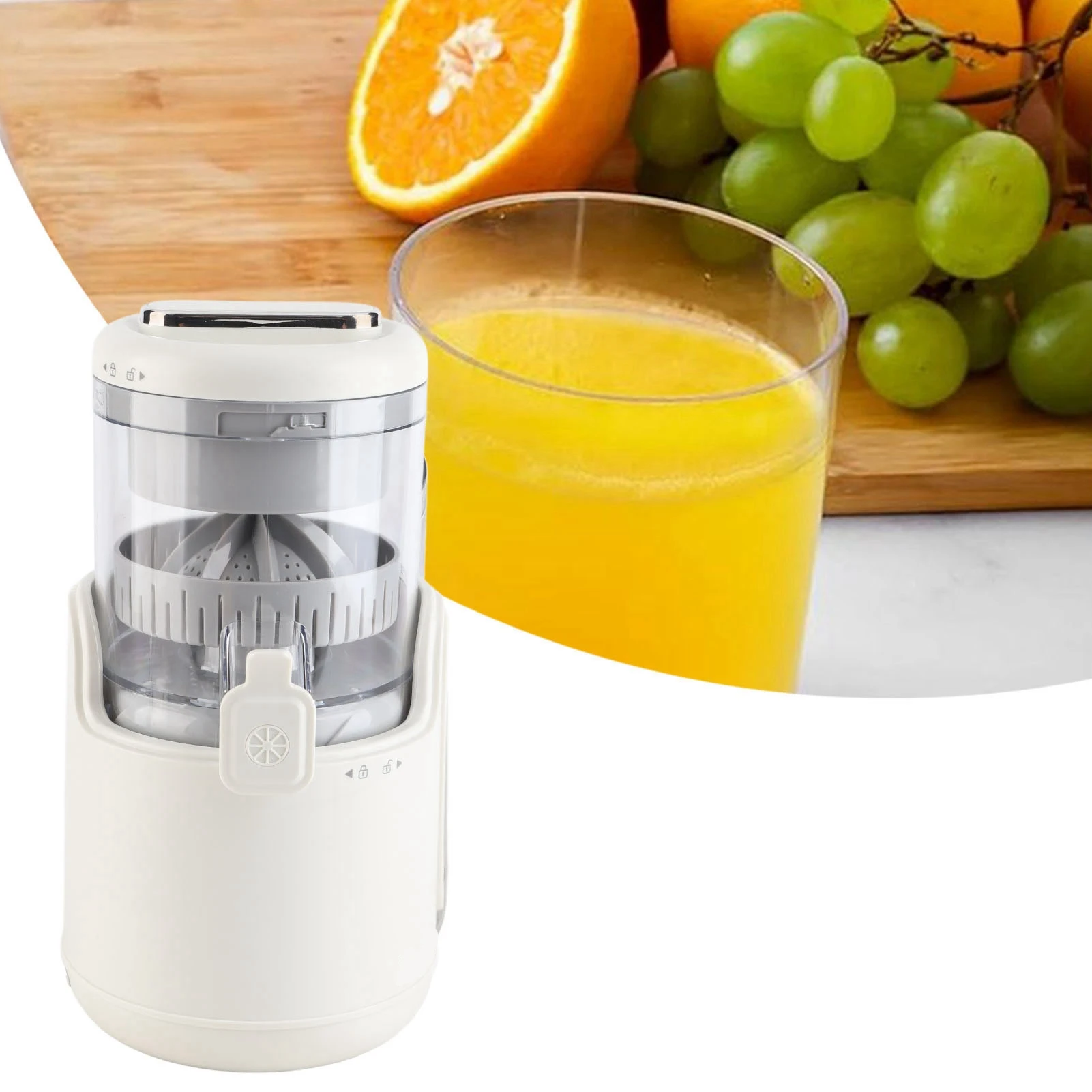Portable USB Rechargeable Citrus Juicer 360° Rotation for Lemon Orange Grapefruit Cordless Electric Juicer (DC7.4V)
Portable USB Rechargeable Citrus Juicer 360° Rotation for Lemon Orange Grapefruit Cordless Electric Juicer (DC7.4V)