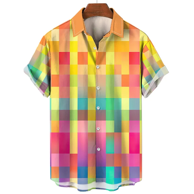 3D Printed Colorful Plaid Shirts For Men Clothes Fashion Simple Shirts & Blouses Vacation Women Lapel Blouse Streetwear Y2k Tops
3D Printed Colorful Plaid Shirts For Men Clothes Fashion Simple Shirts & Blouses Vacation Women Lapel Blouse Streetwear Y2k Tops