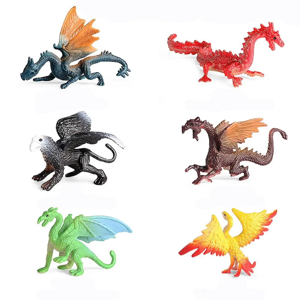 6PCS Gift Party Supplies Prank Props Magic Dragon Model Loong Phoenix Griffin Mythical Creature Figurine Scenes Making
6PCS Gift Party Supplies Prank Props Magic Dragon Model Loong Phoenix Griffin Mythical Creature Figurine Scenes Making