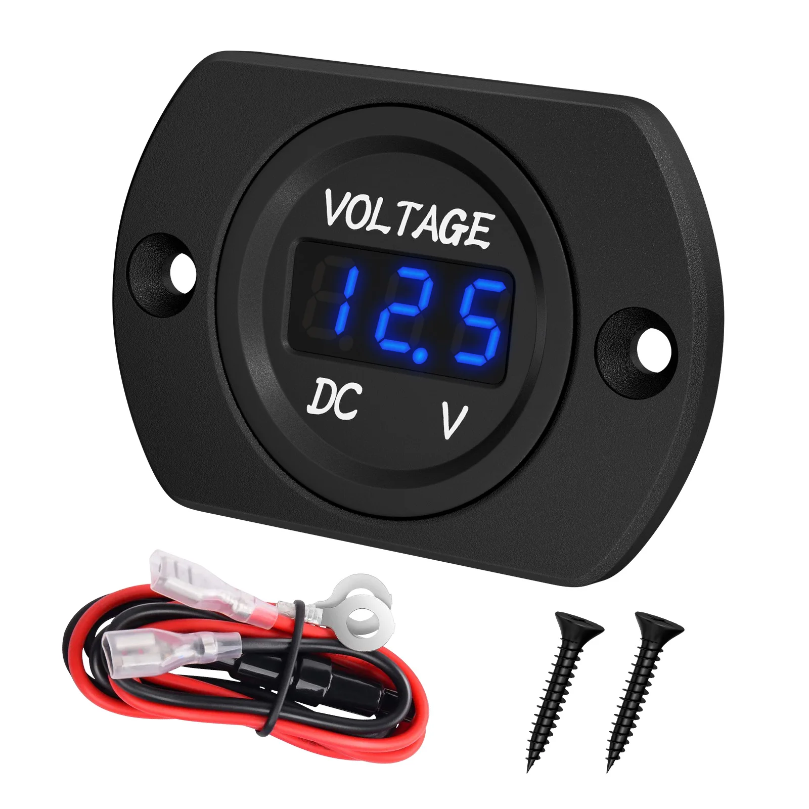 DaierTek LED Digital Display Round Meter Waterproof DC 12V 24V LED Voltmeter Panel Battery Monitor for Marine Boat Car Auto
DaierTek LED Digital Display Round Meter Waterproof DC 12V 24V LED Voltmeter Panel Battery Monitor for Marine Boat Car Auto