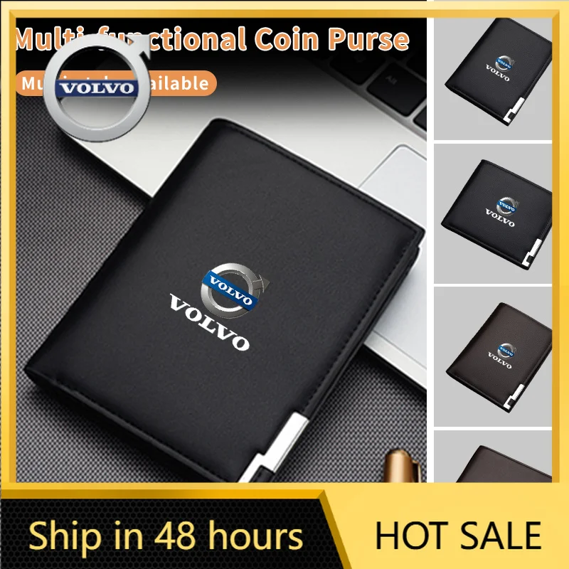 Auto Leather Money Organizer Car Logo Men Wallet Card Holder Tools For Volvo S60 S90 T6 V40 V50 V60 V70 V90 XC40 XC60 XC70 XC90
Auto Leather Money Organizer Car Logo Men Wallet Card Holder Tools For Volvo S60 S90 T6 V40 V50 V60 V70 V90 XC40 XC60 XC70 XC90