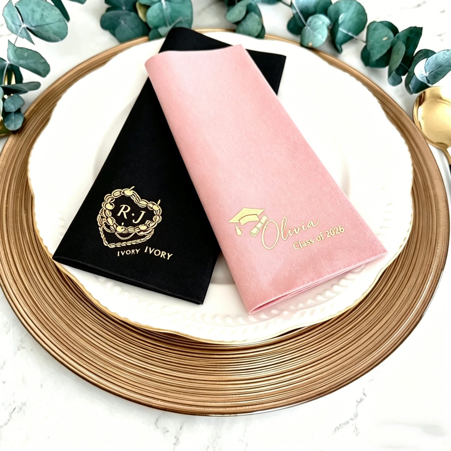 Personalized Sheepsew Napkins 100pcs Linen Like Gold Foil Disposable Wedding Party Supply
Personalized Sheepsew Napkins 100pcs Linen Like Gold Foil Disposable Wedding Party Supply