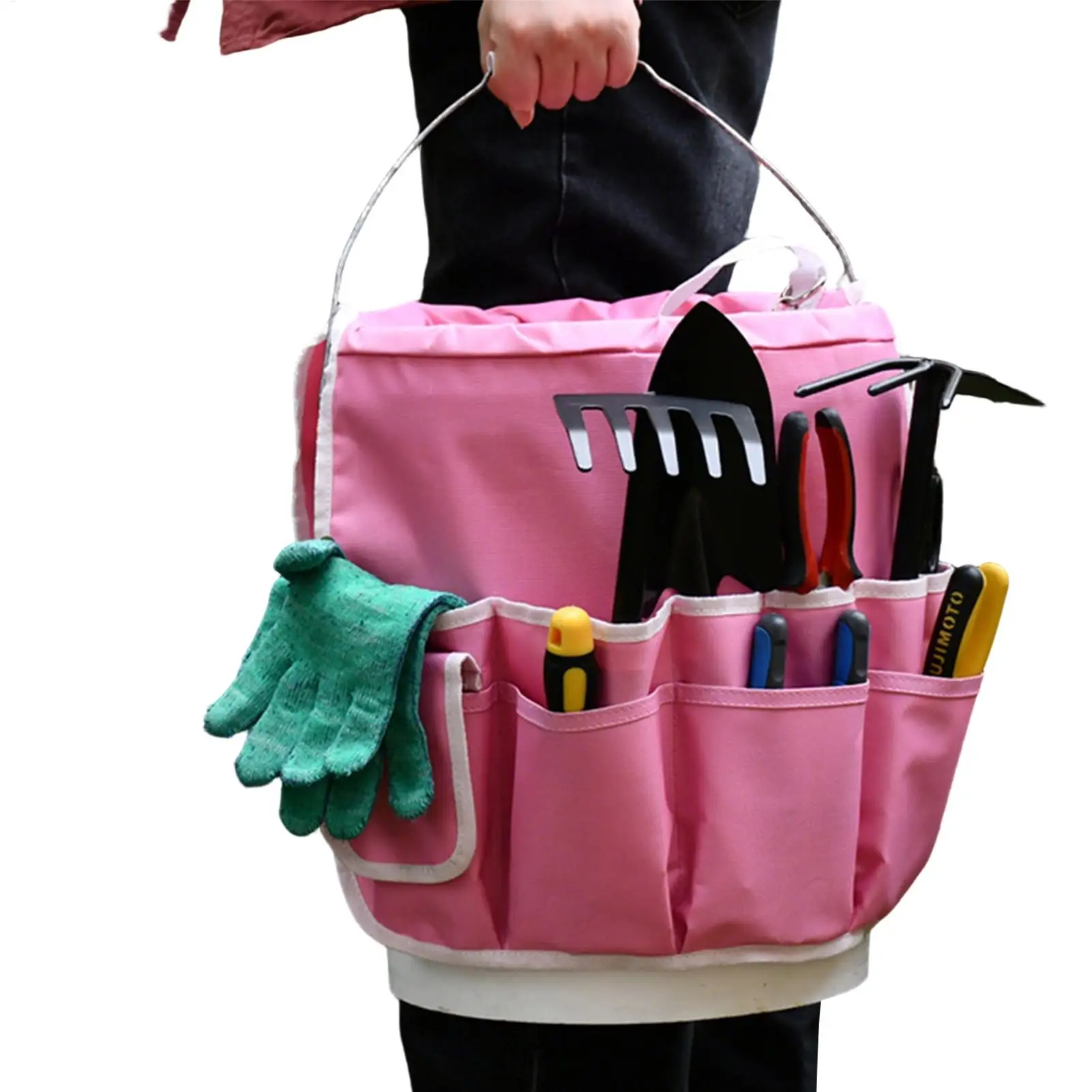 Handbag Holder Storage Pouch Heavy Duty Large Capacity Garden Tool Bucket Organizer With Thickened Base Gardening Tool Bag
Handbag Holder Storage Pouch Heavy Duty Large Capacity Garden Tool Bucket Organizer With Thickened Base Gardening Tool Bag
