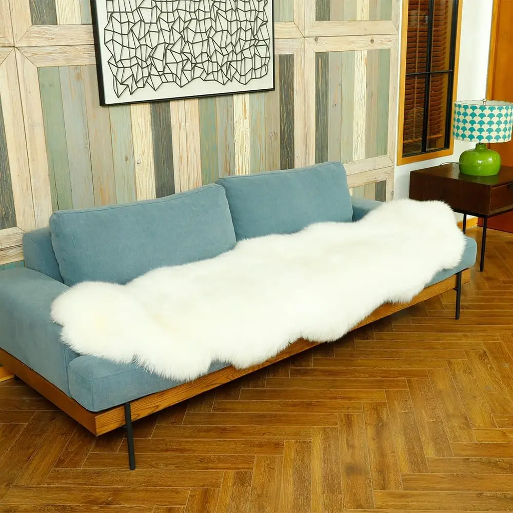 New Zealand Sheepskin Rug 2x6 ft Cream White Fluffy Throw for Bedroom Living Room
New Zealand Sheepskin Rug 2x6 ft Cream White Fluffy Throw for Bedroom Living Room