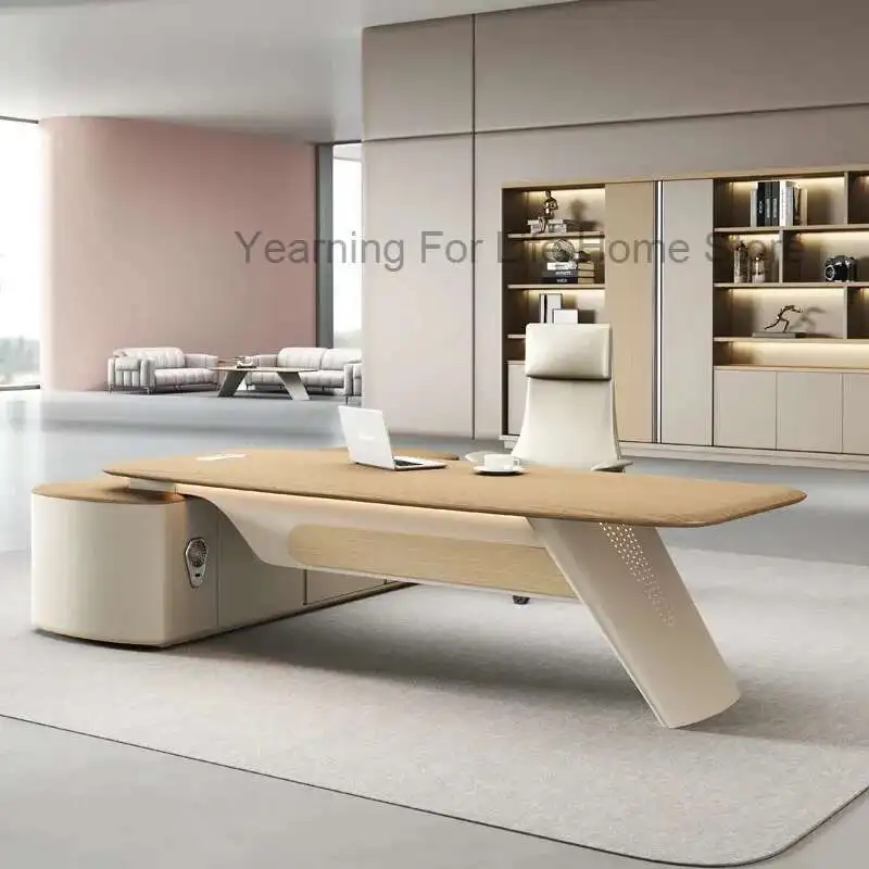 Light Luxury Simple Boss Table Modern Wooden Customized Drawers Chinese Desks Filing Cabinets Unique Schreibtisch Furniture
Light Luxury Simple Boss Table Modern Wooden Customized Drawers Chinese Desks Filing Cabinets Unique Schreibtisch Furniture