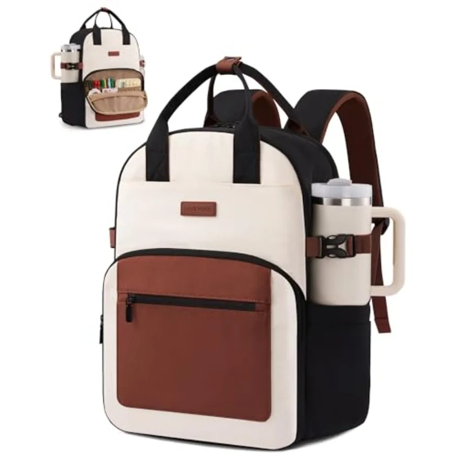 Laptop Backpack for Women - Stylish Work Backpack with Large Cup Holder, Waterproof College Teacher Backpack
Laptop Backpack for Women - Stylish Work Backpack with Large Cup Holder, Waterproof College Teacher Backpack